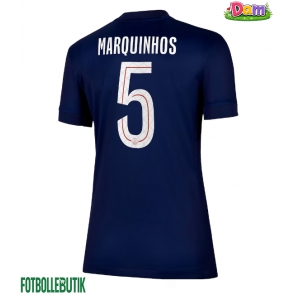 Paris Saint-Germain Marquinhos #5 Hemmatröja Kvinnor 2025-26 Kortärmad